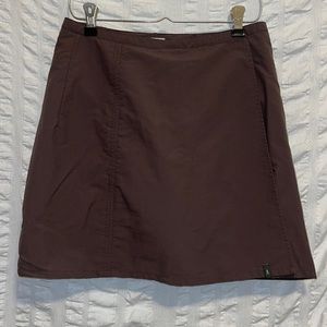 Royal Robbins Brown Nylon Skirt with Builtin Shorts